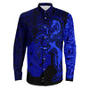 Sleipnir Blue Long Sleeve Button Shirt