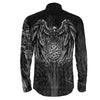 Vegvisir Raven Viking Long Sleeve Button Shirt