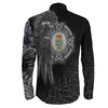 Denmark Raven Viking Long Sleeve Button Shirt