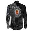 Norway Raven Viking Long Sleeve Button Shirt