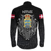 Denmark Raven Odin Viking Country Long Sleeve Button Shirt