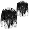 Raven Brush Style Long Sleeve Button Shirt