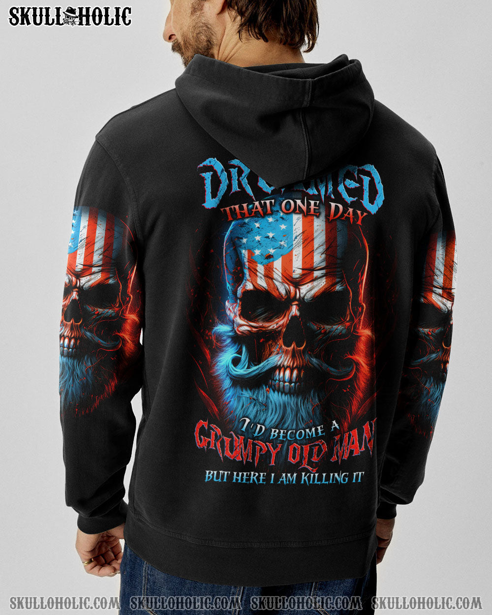 I NEVER DREAMED THAT ONE DAY GRUMPY OLD MAN SKULL ALL OVER PRINT - TLTW0405233