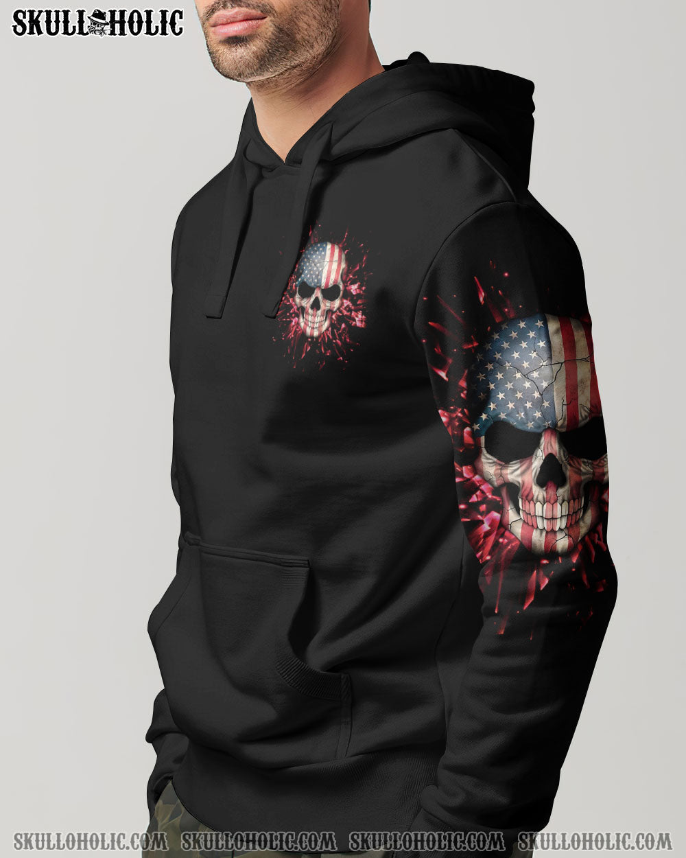 ATTENTION I AM OUT OF ORDER SKULL FLAG ALL OVER PRINT - TLNT1005233