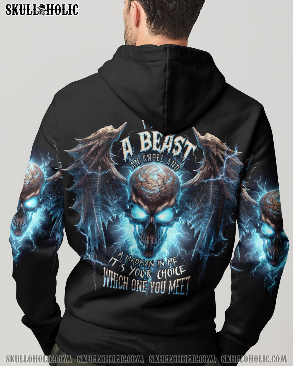I HOLD A BEAST AN ANGEL SKULL WINGS ALL OVER PRINT - TLNT1605233