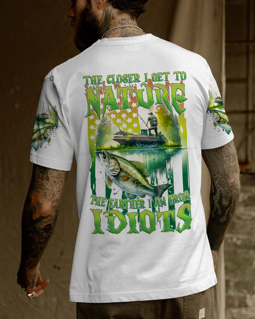 THE CLOSER I GET TO NATURE FISHING ALL OVER PRINT - YHLH2509234