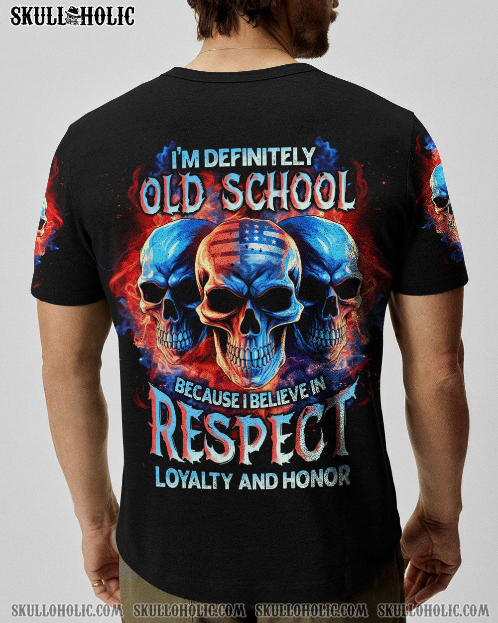 I BELIEVE IN RESPECT 3 SKULLS ALL OVER PRINT - TLNT1205233