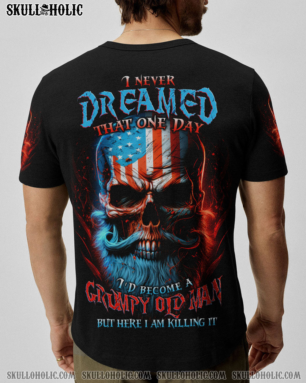 I NEVER DREAMED THAT ONE DAY GRUMPY OLD MAN SKULL ALL OVER PRINT - TLTW0405233