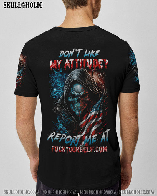 DON'T LIKE MY ATTITUDE REAPER FLAG ALL OVER PRINT - TLTW0903232
