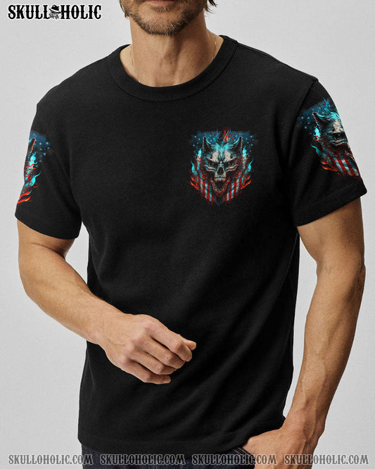 YOUR FIRST MISTAKE WOLF AMERICA FLAG ALL OVER PRINT - TLNZ1804232