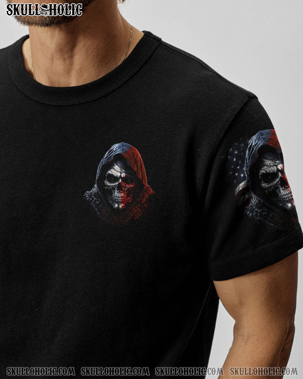 I AM THE STORM GRUMPY OLD MAN REAPER AMERICA FLAG ALL OVER PRINT - TLNZ0903232