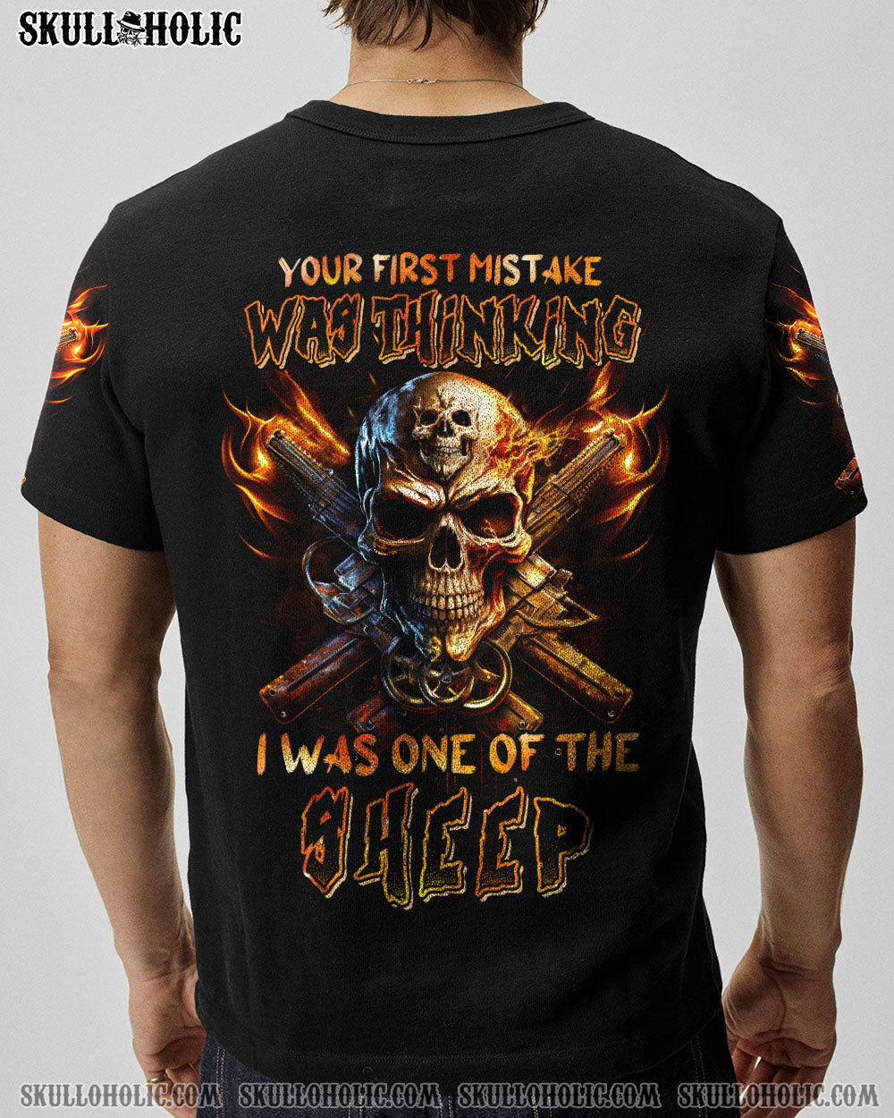 YOUR FIRST MISTAKE FIRE SKULL ALL OVER PRINT - YHHN1003232