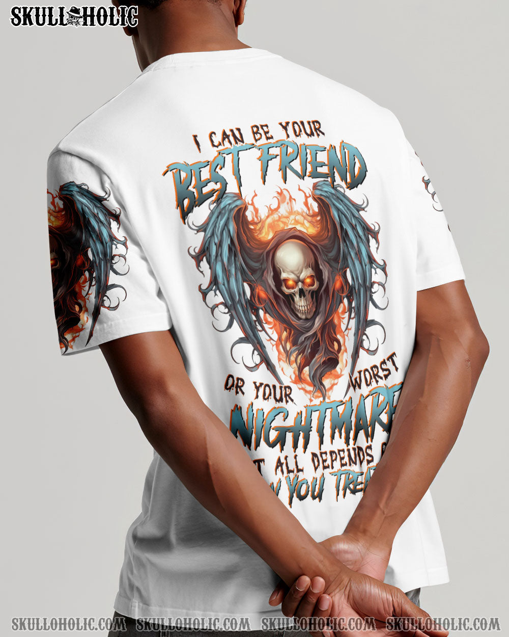 I CAN BE YOUR BEST FRIEND SKULL WINGS ALL OVER PRINT - TLTR1805232