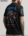AMERICA LIVE IT LOVE IT OR GET THE HELL OUT SKULL ALL OVER PRINT - YHHN0903232