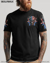 AMERICA LIVE IT LOVE IT OR GET THE HELL OUT SKULL ALL OVER PRINT - YHHN0903232