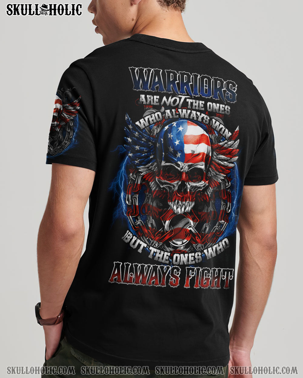 WARRIORS ARE NOT THE ONES SKULL ALL OVER PRINT - TLNO2203231