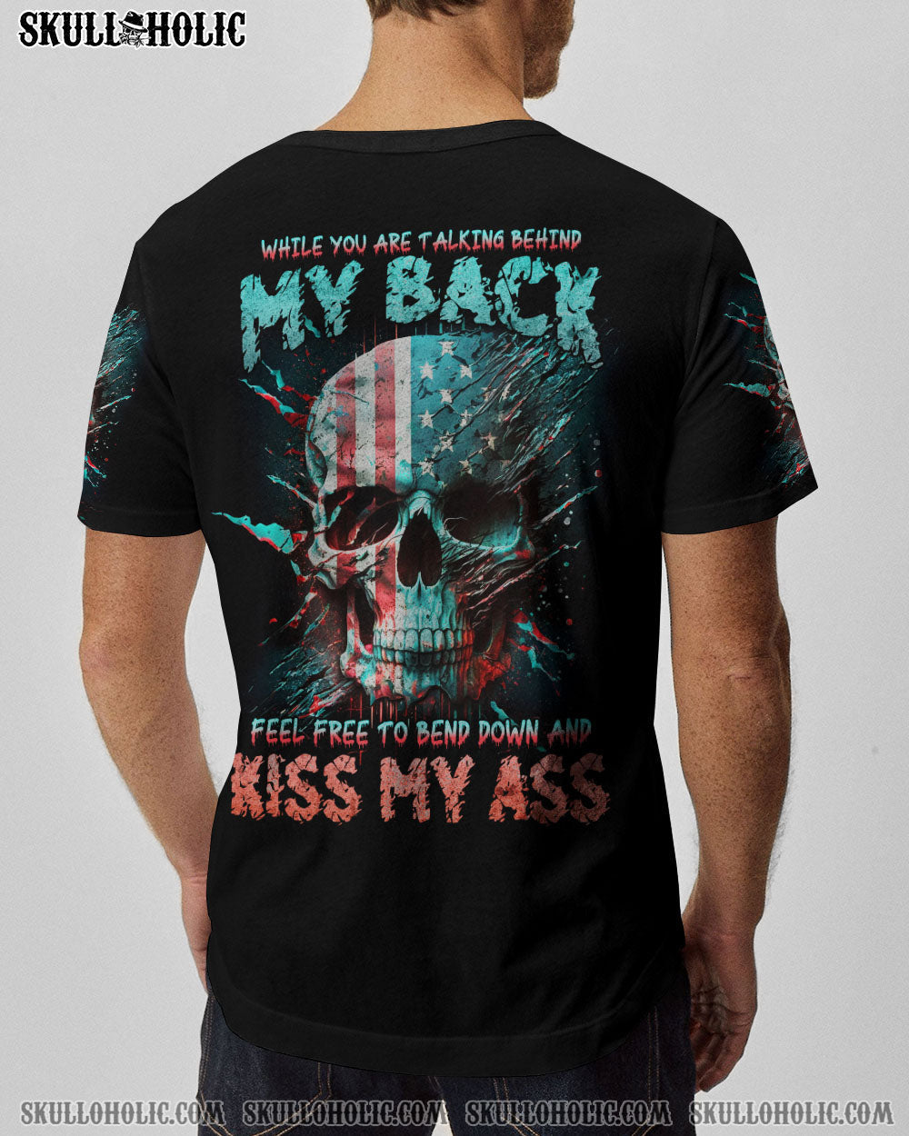 WHILE YOU'RE TALKING BEHIND MY BACK SKULL ALL OVER PRINT - TLNZ0905231