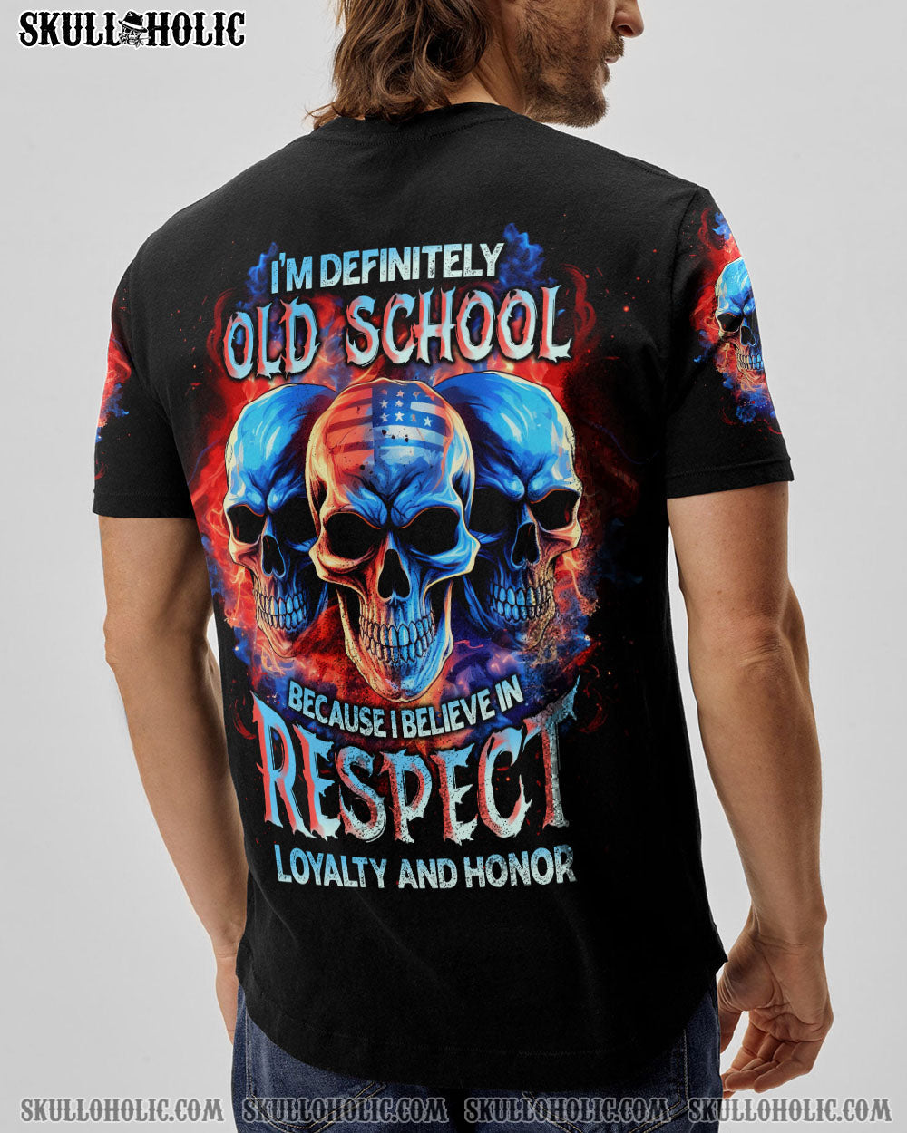 I BELIEVE IN RESPECT 3 SKULLS ALL OVER PRINT - TLNT1205233