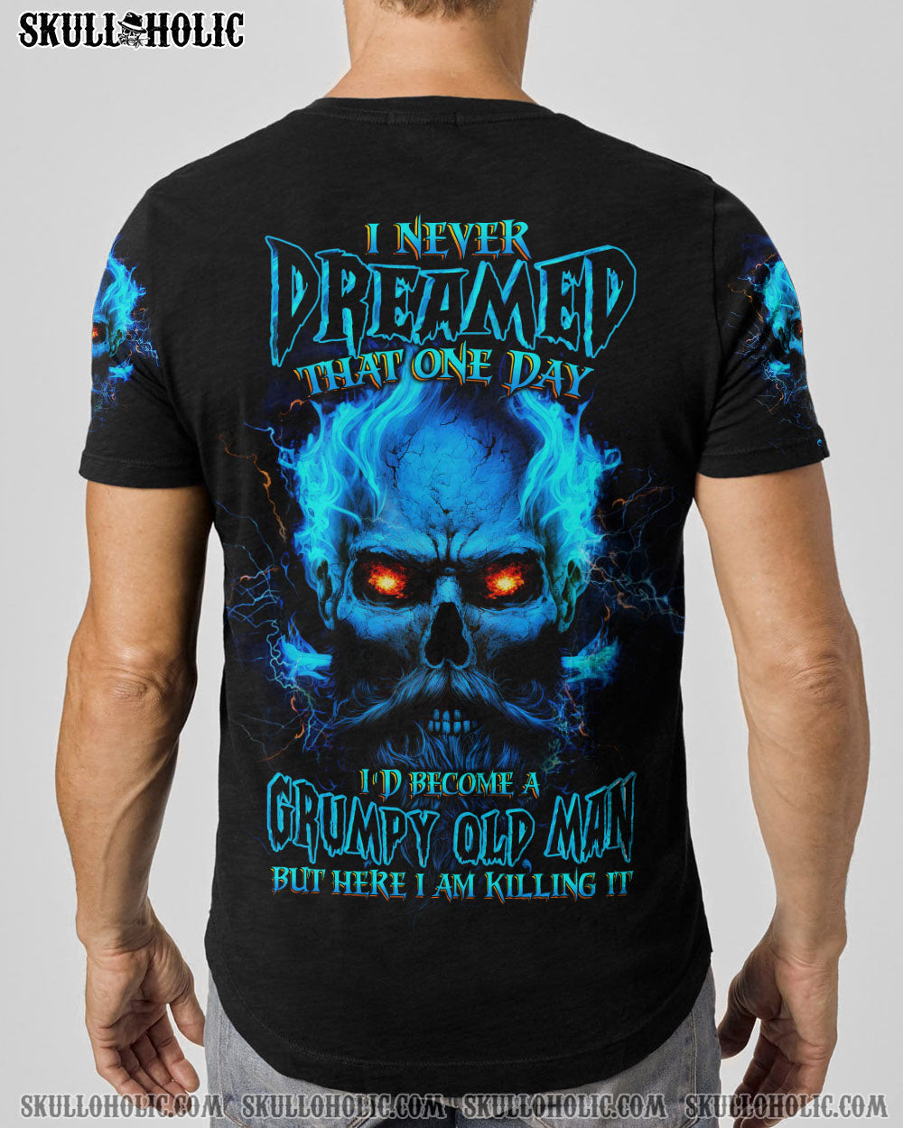I NEVER DREAMED THAT ONE DAY GRUMPY OLD MAN SKULL ALL OVER PRINT - TLTW0704234