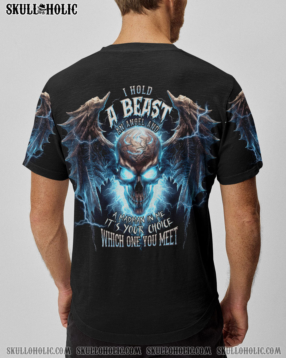 I HOLD A BEAST AN ANGEL SKULL WINGS ALL OVER PRINT - TLNT1605233