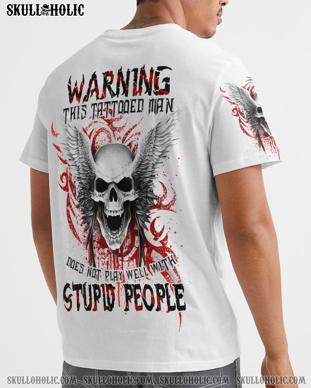 WARNING THIS TATTOOED MAN SKULL ALL OVER PRINT - TLTW2604232