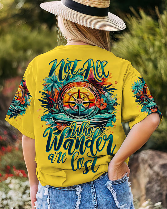 NOT ALL WHO WANDER ARE LOST COMPASS OCEAN ALL OVER PRINT - TY2607232