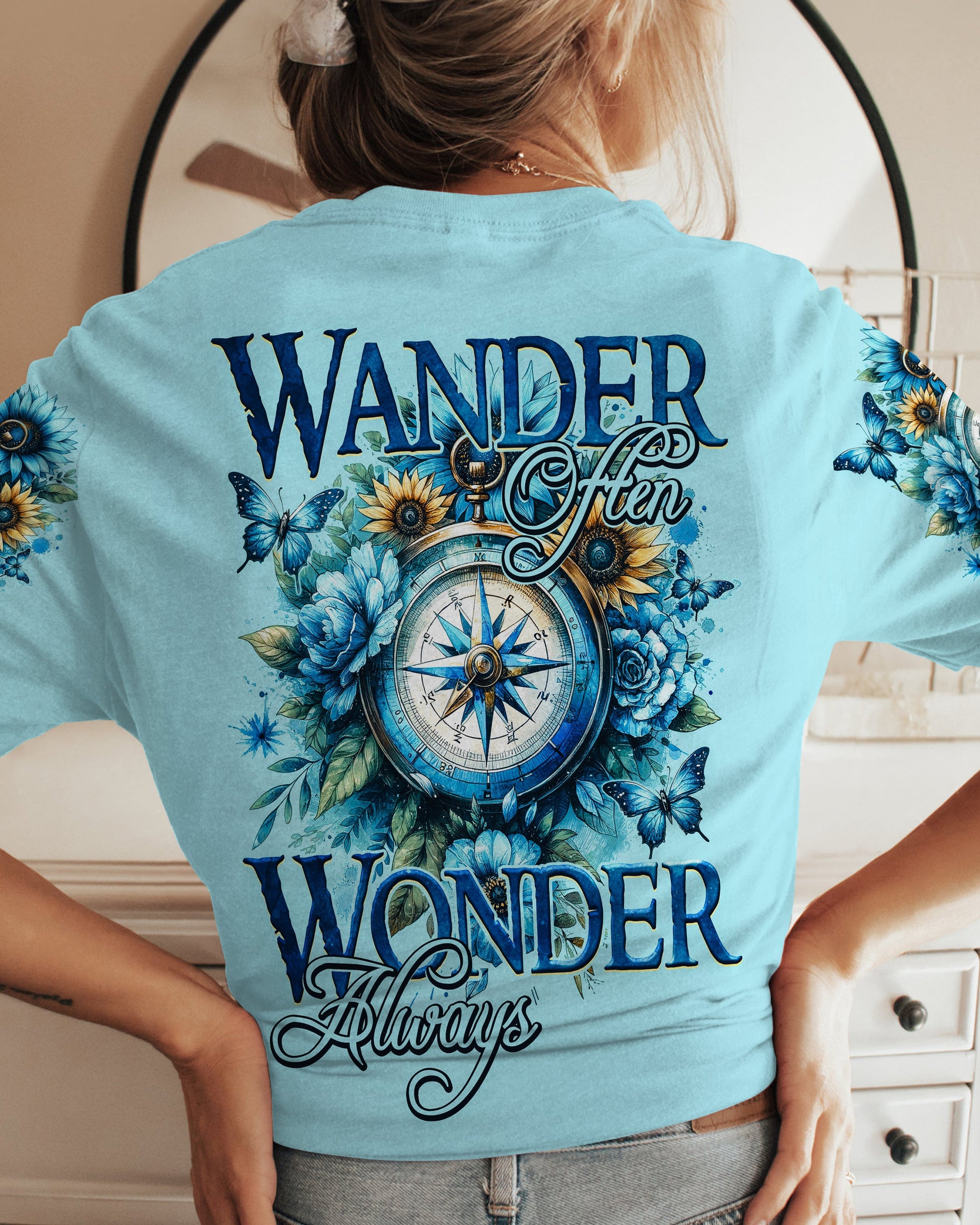 WANDER OFTEN COMPASS ALL OVER PRINT - TY0612232