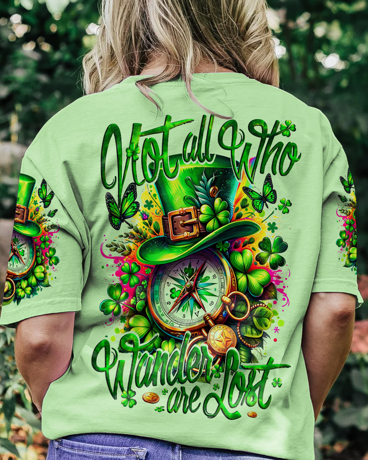 NOT ALL WHO WANDER ARE LOST PATRICK'S DAY ALL OVER PRINT - TY1601241