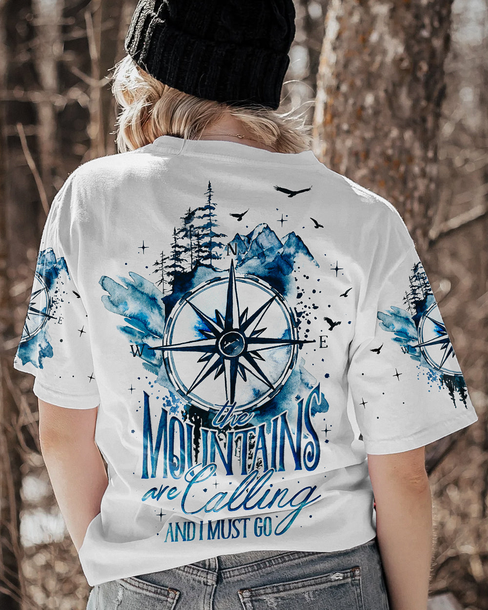 THE MOUNTAINS ARE CALLING ALL OVER PRINT - TY08052322