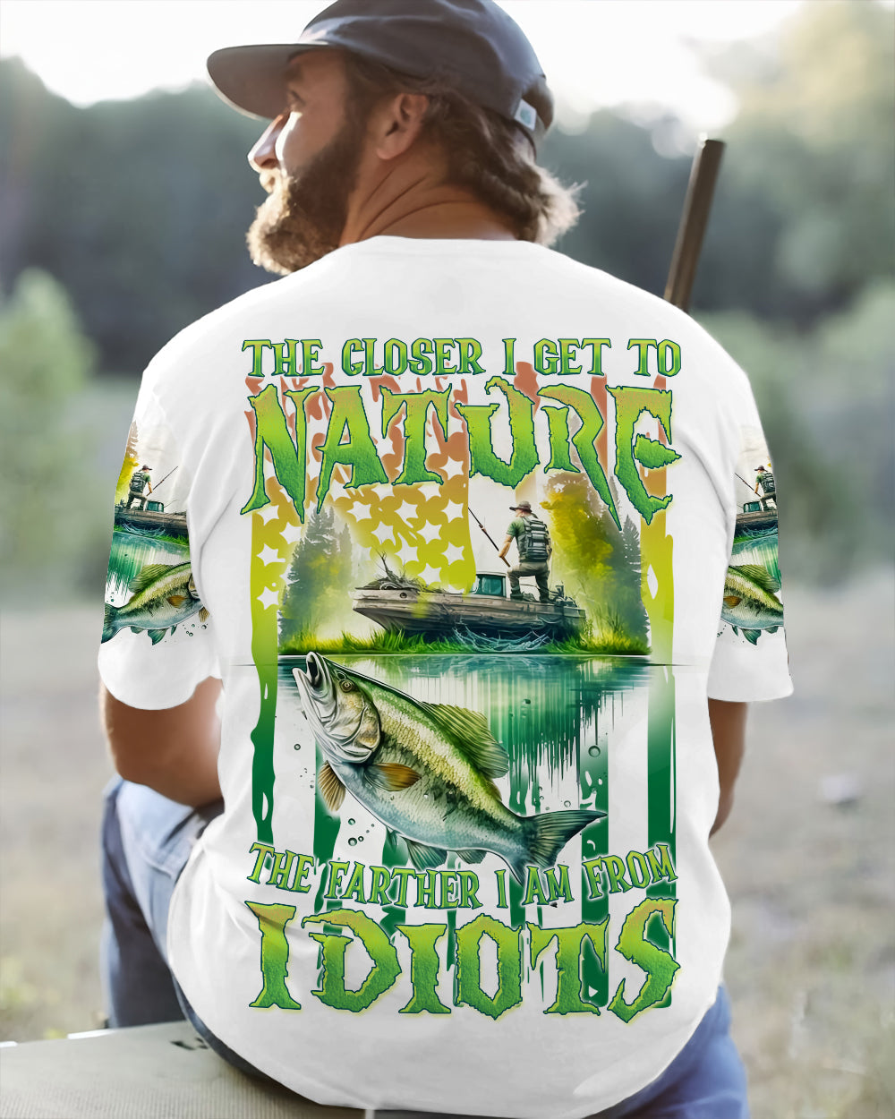 THE CLOSER I GET TO NATURE FISHING ALL OVER PRINT - YHLH2509234
