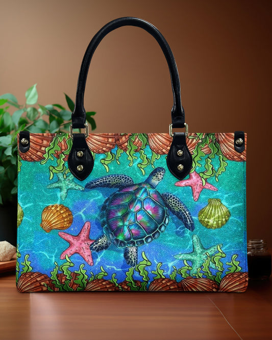 Turtle Beach Leather Handbag