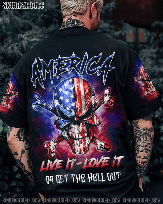 AMERICA LIVE IT LOVE IT OR GET THE HELL OUT ALL OVER PRINT - YHLN1206231