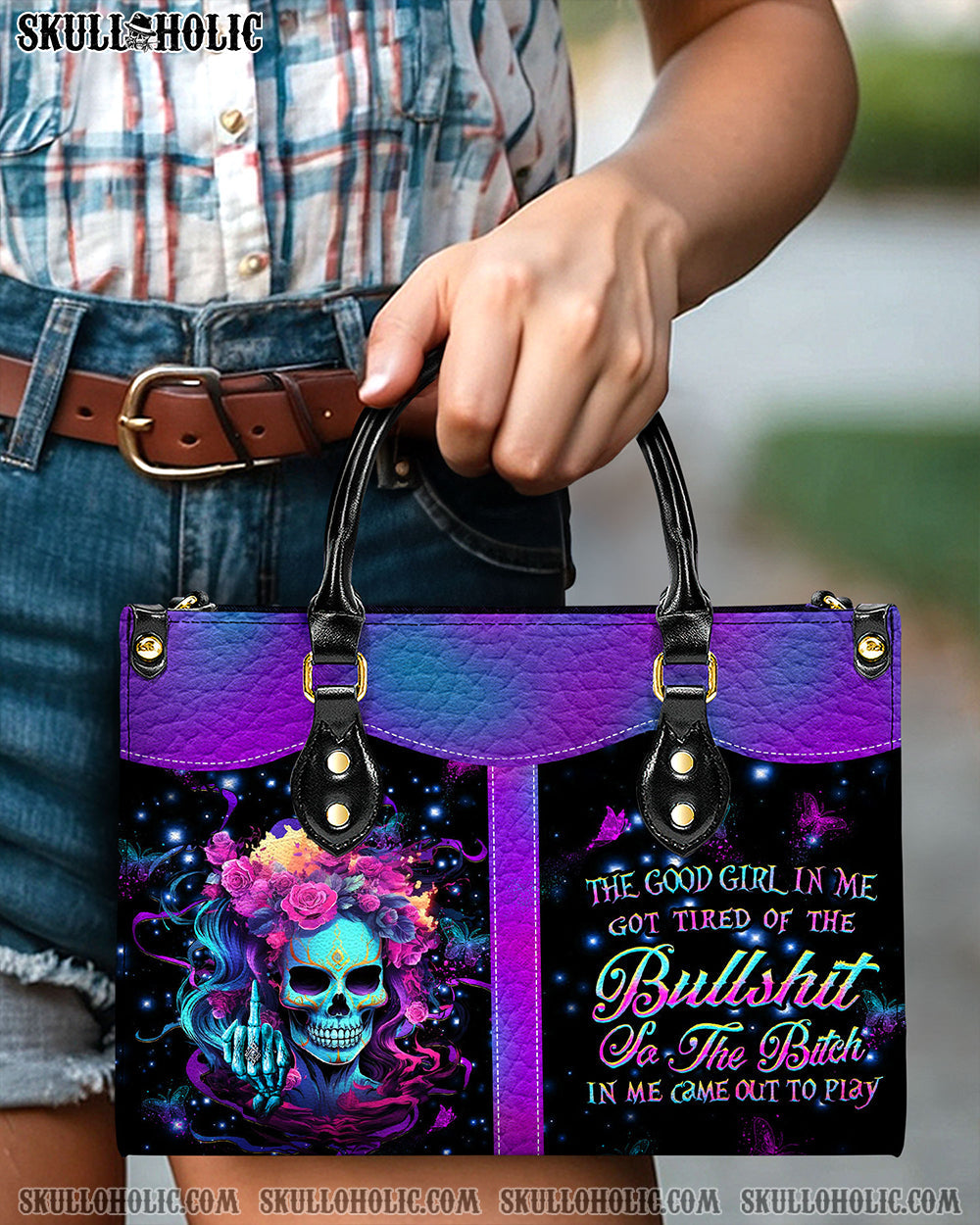 THE GOOD GIRL IN ME LEATHER HANDBAG - YHHN2803241