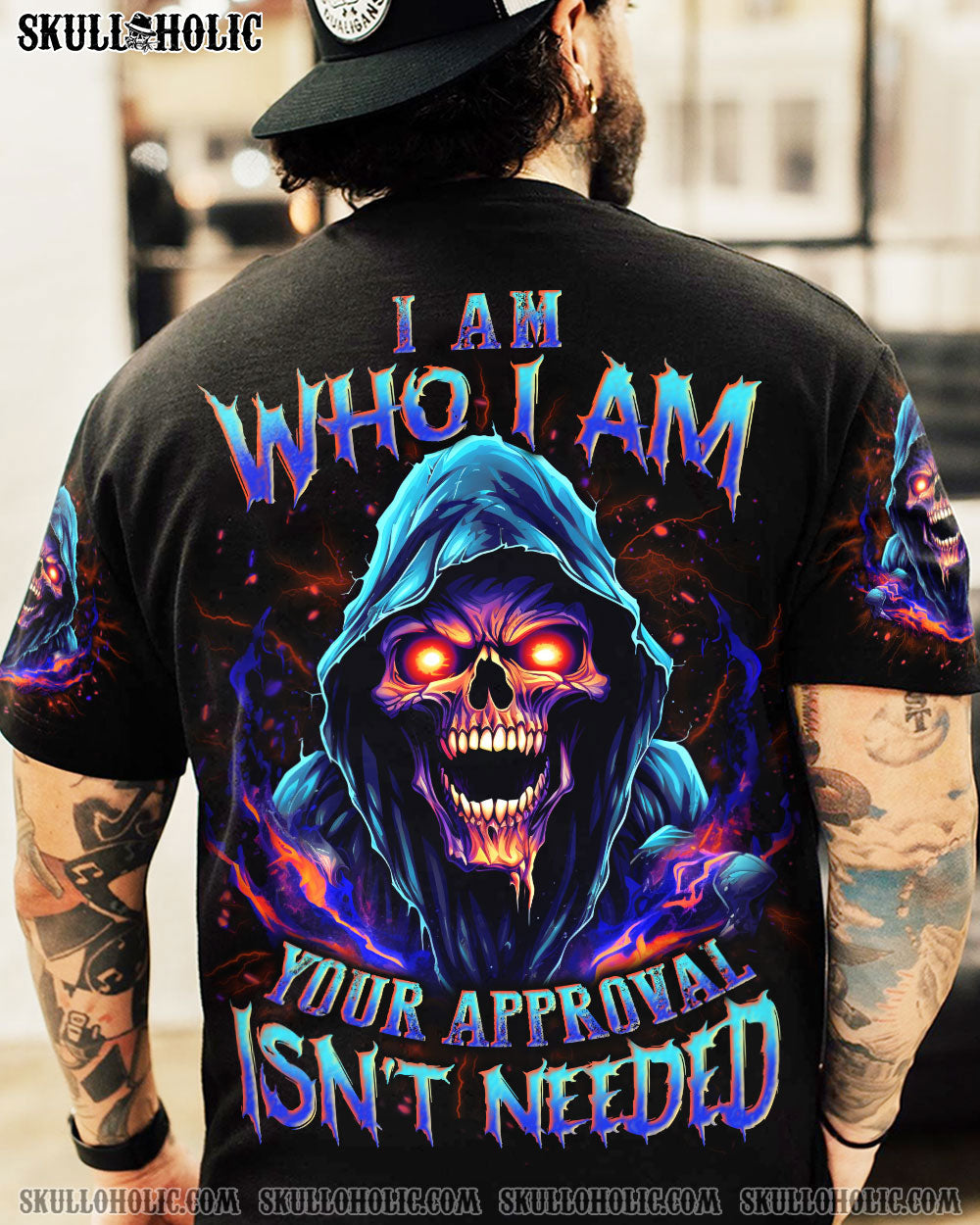 I AM WHO I AM SKULL ALL OVER PRINT - YHLN2505231
