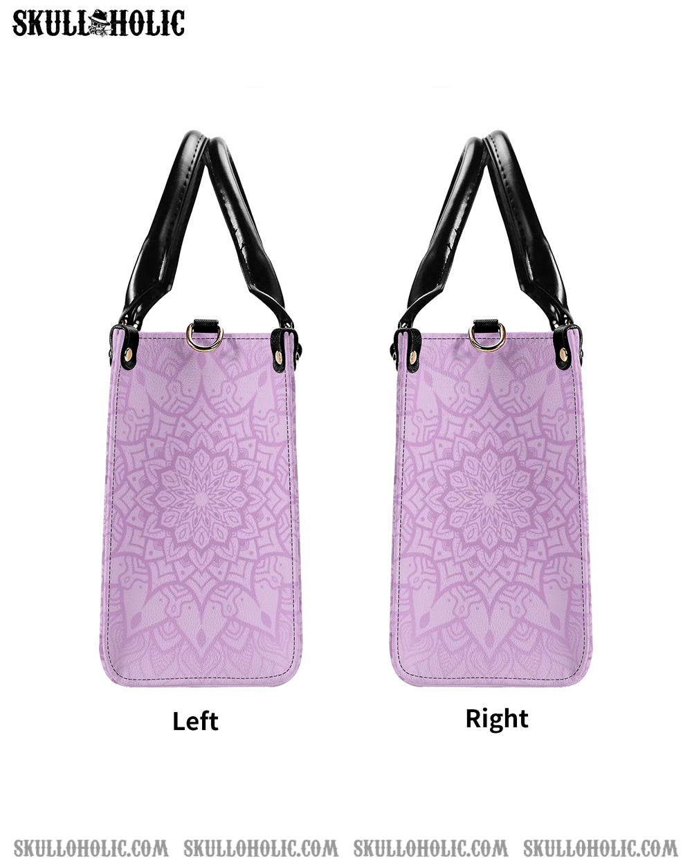 I AM WHO I AM SKULL LEATHER HANDBAG - YHHG1408244