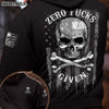 ZERO F GIVEN BONES SKULL B&W FLAG ALL OVER PRINT - TLNZ2010212