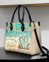 Happiness Is Walking On The Beach Leather Handbag