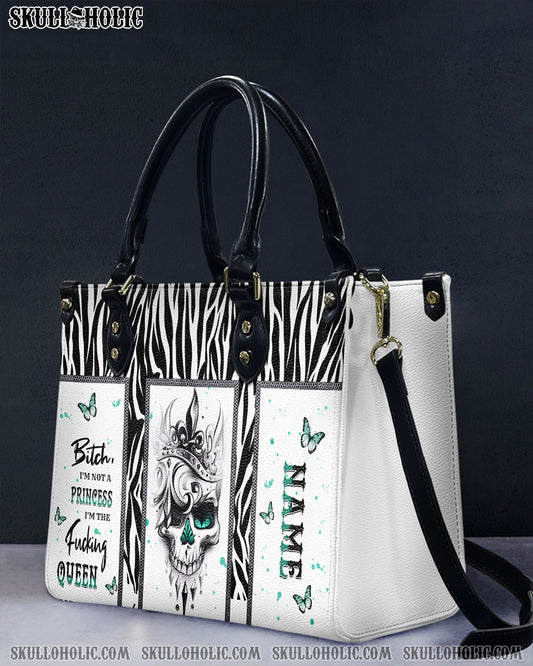 B I'M NOT A PRINCESS I'M THE F QUEEN LEATHER HANDBAG - YHKD2703241