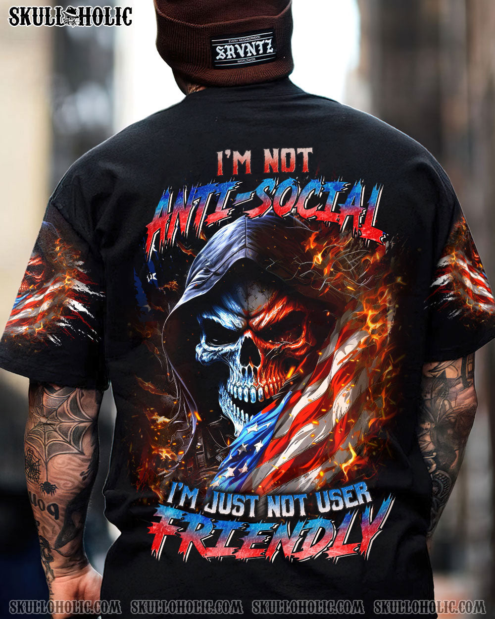 I'M NOT ANTI-SOCIAL MAD REAPER FLAG ALL OVER PRINT - YHLN1306234