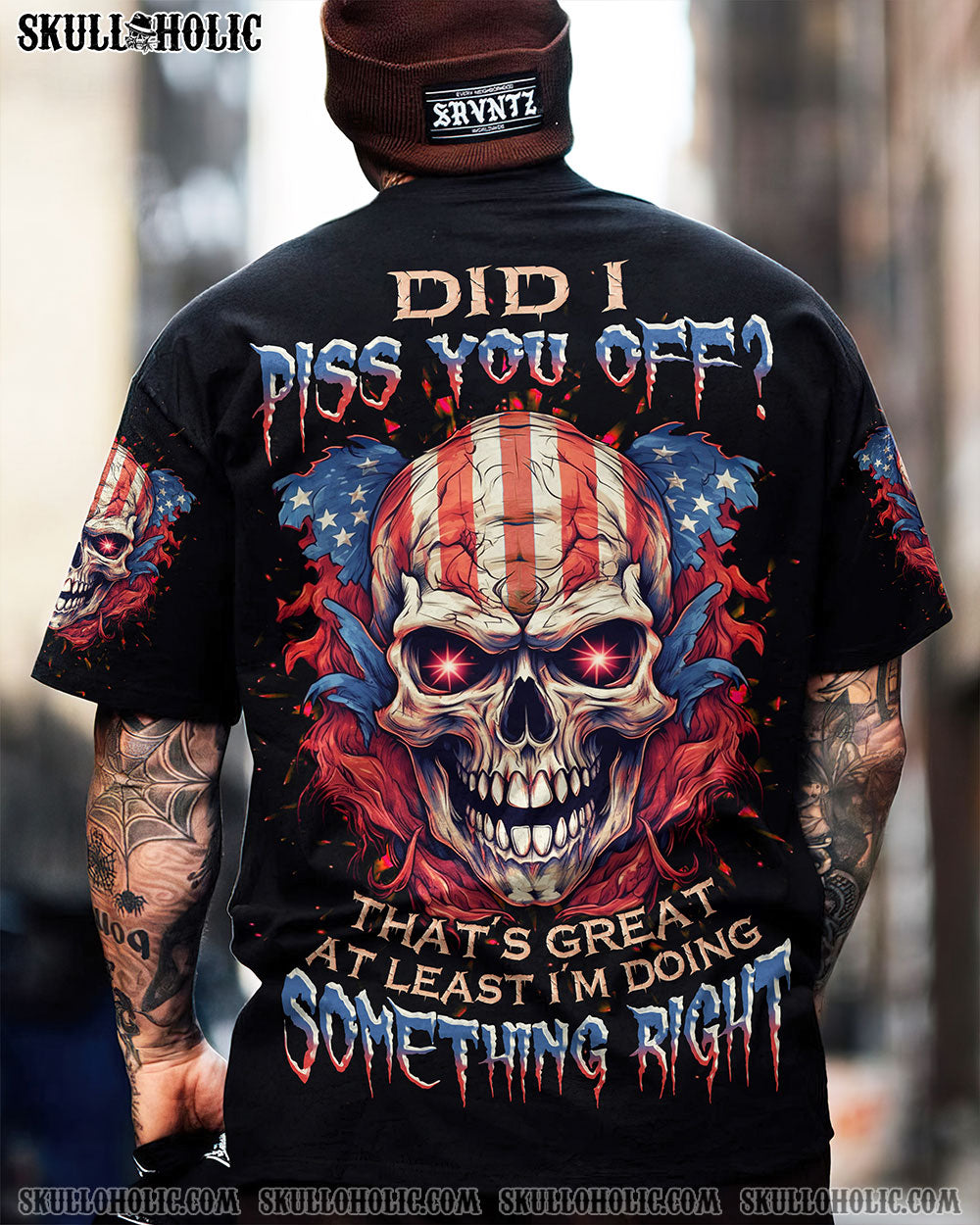 DID I PISS YOU OFF SKULL FLAG ALL OVER PRINT - TLNZ1505232