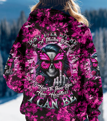 HOW HEARTLESS I CAN BE SKULL LADY TIE DYE ALL OVER PRINT - TLTW2102252