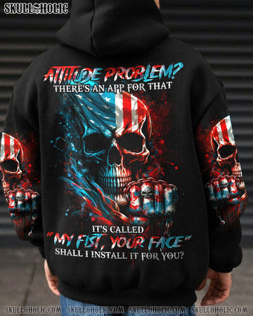 ATTITUDE PROBLEM SKULL FLAG ALL OVER PRINT - TLNO1803233