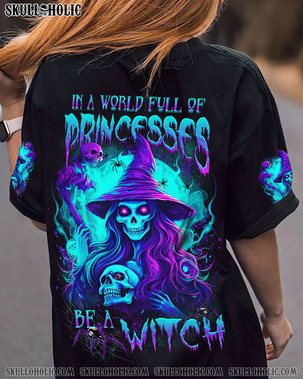IN A WORLD FULL OF PRINCESSES BE A WITCH HALLOWEEN ALL OVER PRINT - YHDU2507234
