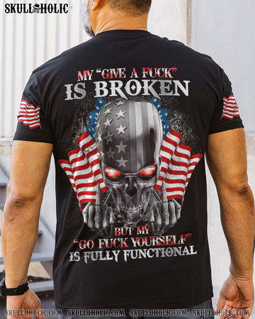 MY GIVE A F METAL SKULL FLAG ALL OVER PRINT - TLNZ3011223