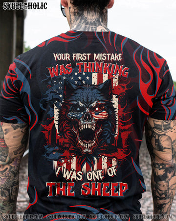 YOUR FIRST MISTAKE WOLF AMERICA FLAG ALL OVER PRINT - TLTR1004234