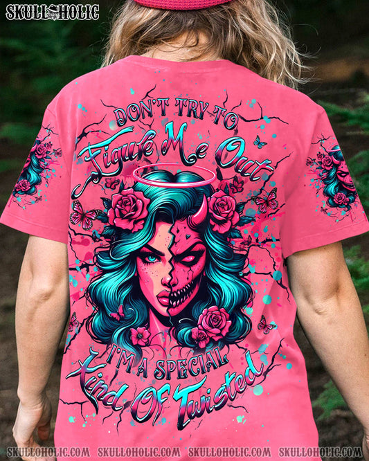 DON'T TRY TO FIGURE ME OUT SKULL ALL OVER PRINT - YHHG2603251