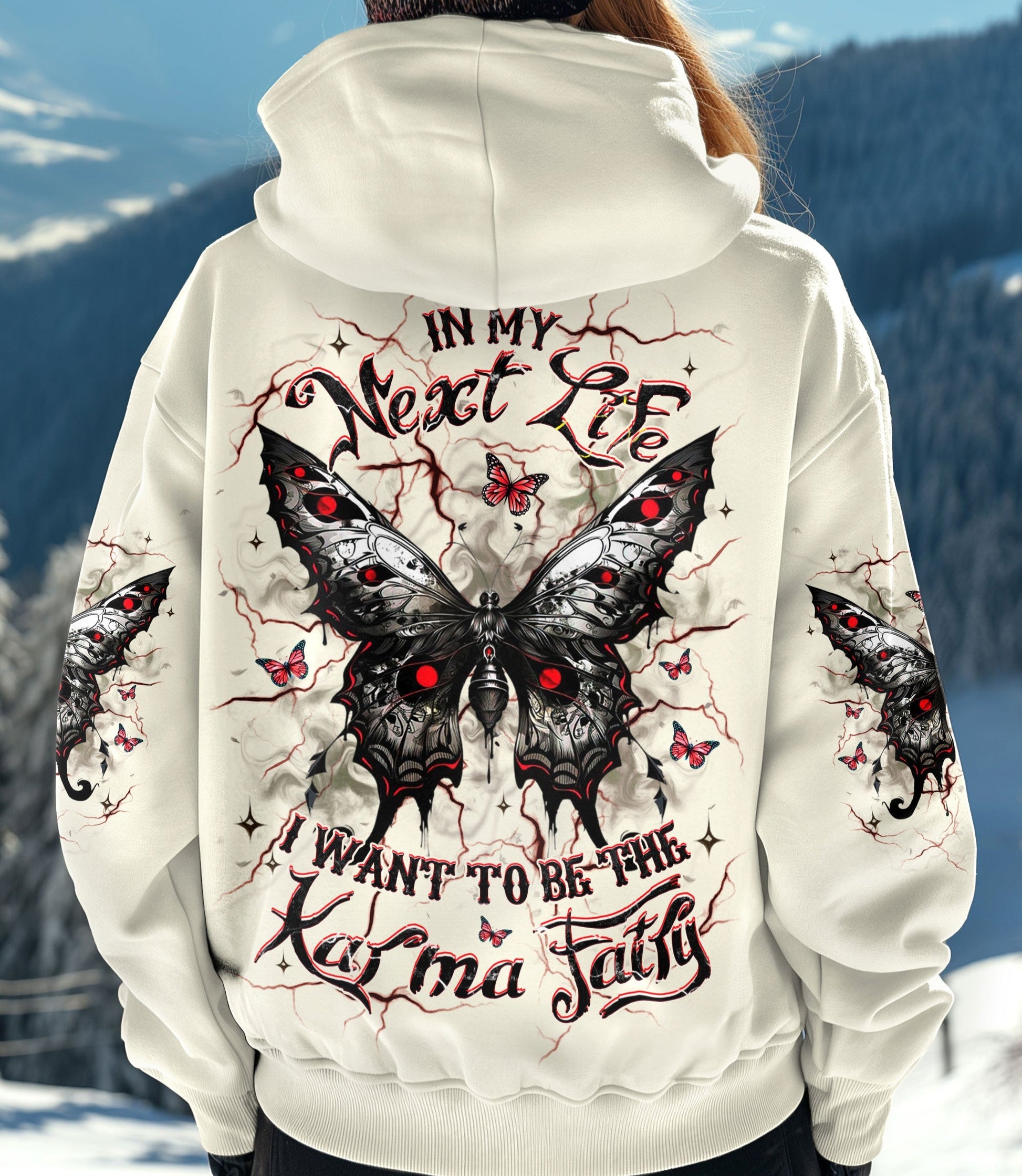 KARMA FAIRY SKULL BUTTERFLY ALL OVER PRINT - YHHG0703252