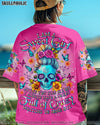 I AM A SWEET GIRL FLOWER SKULL ALL OVER PRINT -  TLNO2603252