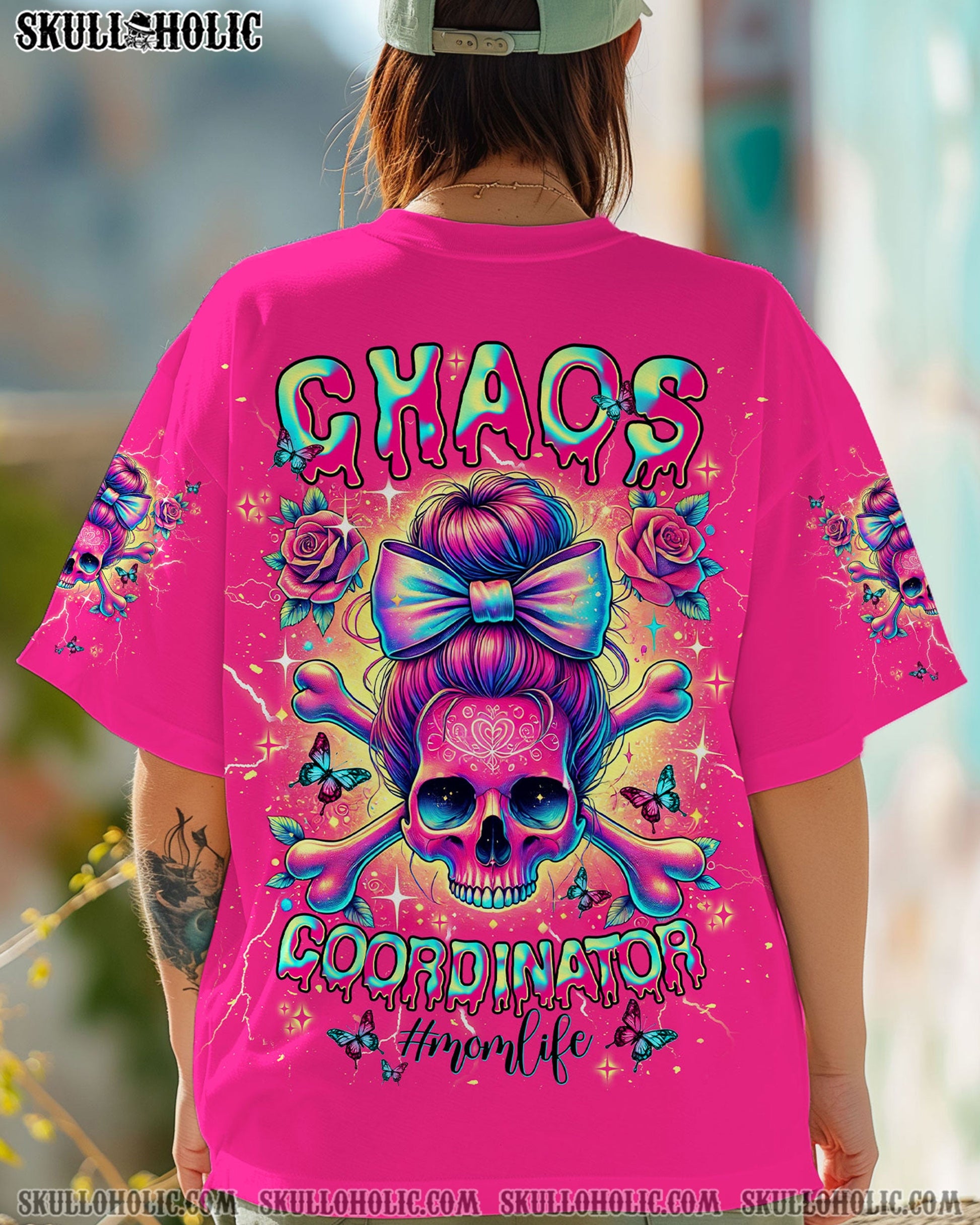 CHAOS COORDINATOR MESSY BUN ALL OVER PRINT - TLNT2003254