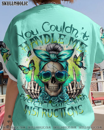 YOU COULDN'T HANDLE ME MESSY BUN TIE DYE ALL OVER PRINT - TYTM0605242